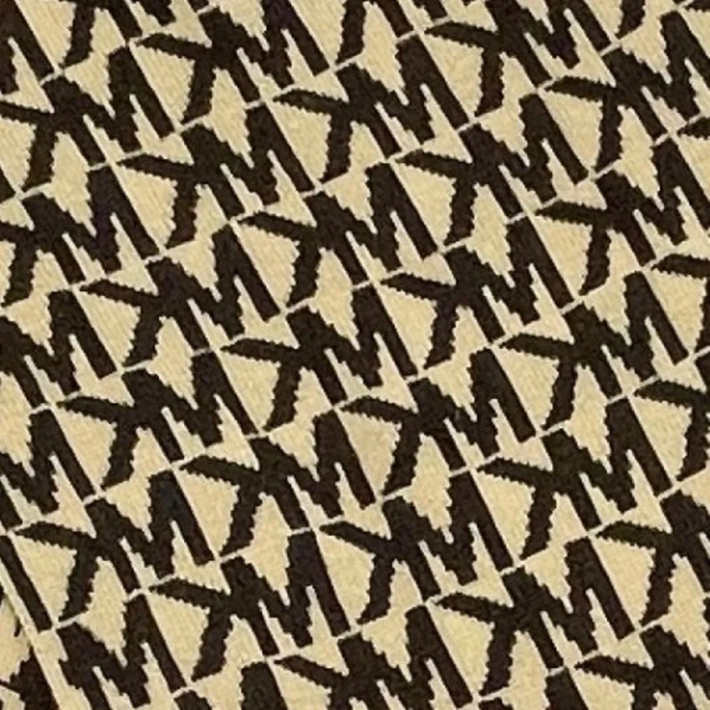 Michael Kors Knit Scarf Preppy Monogram Logo Clean Girl Contemporary Urban Luxe - Picture 5 of 8
